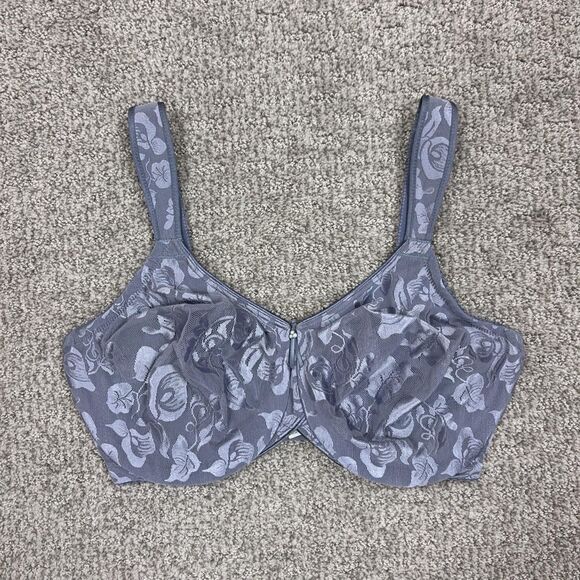 Wacoal Other - Wacoal Bra Womens 34DDD Gray Floral Jacquard T Shirt Underwire Everyday Layering